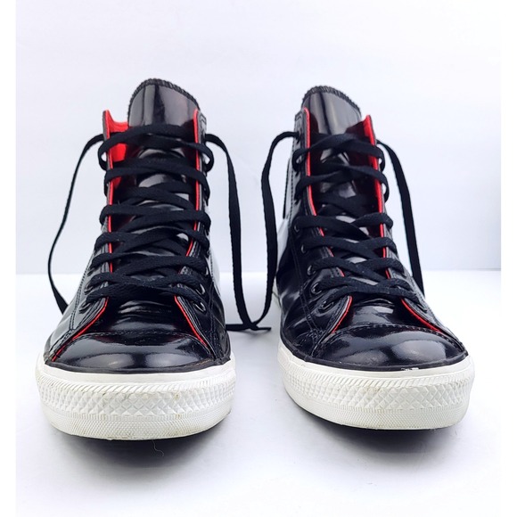 Converse All Star High Top Patent‎ Leather Sneakers - Size 11.5 - Picture 2 of 7